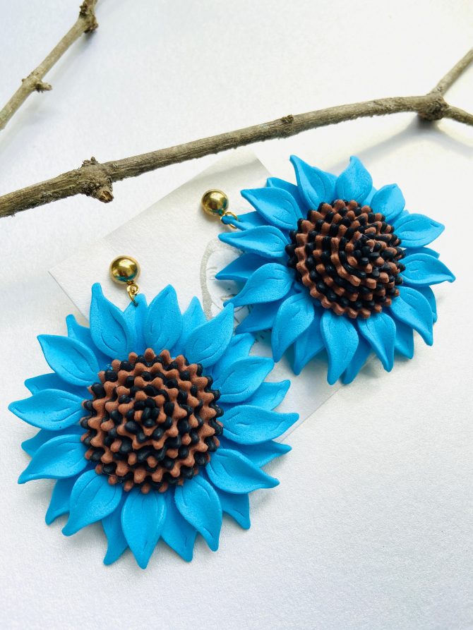 sunflower earrings