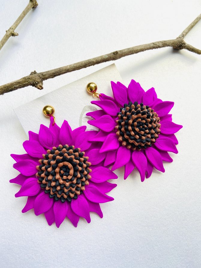 sunflower earrings