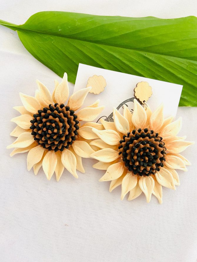 sunflower earrings