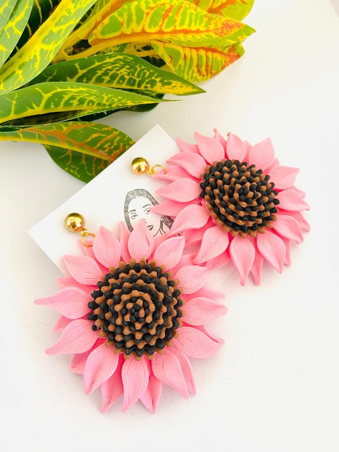 sunflower earrings