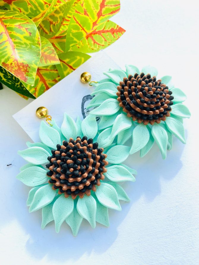 sunflower earrings