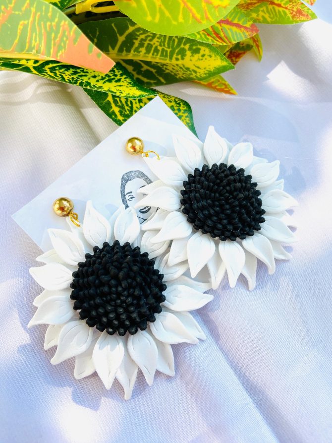 sunflower earrings