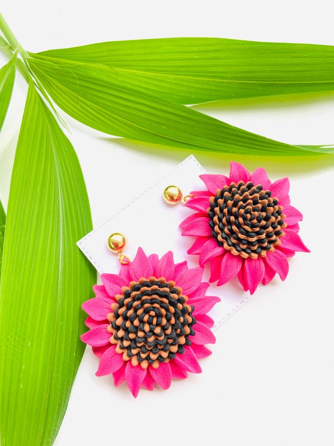 sunflower earrings
