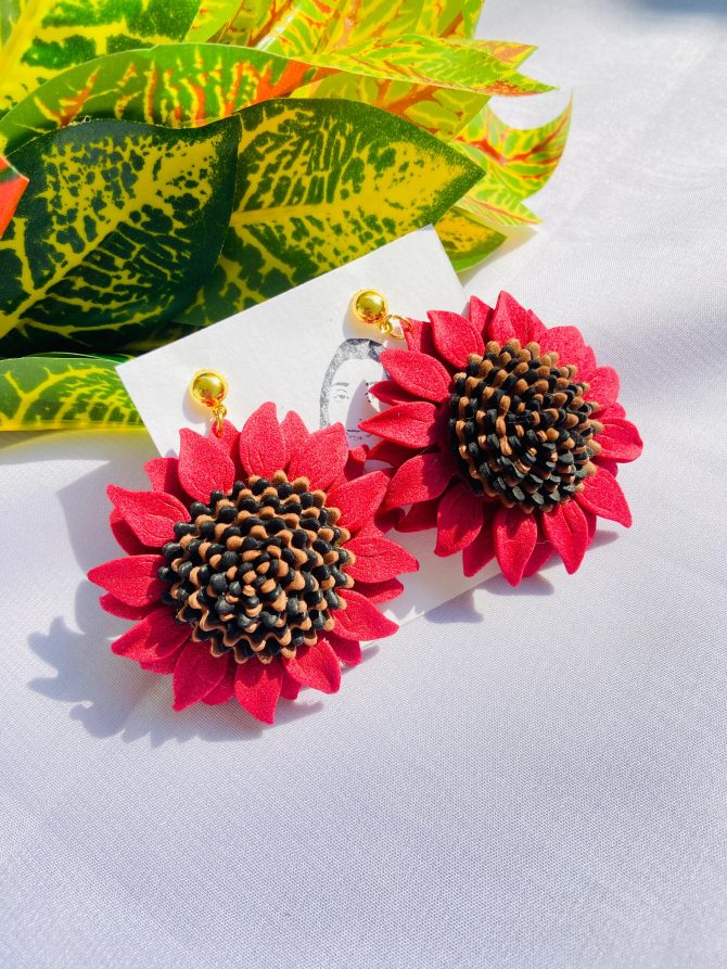sunflower earrings