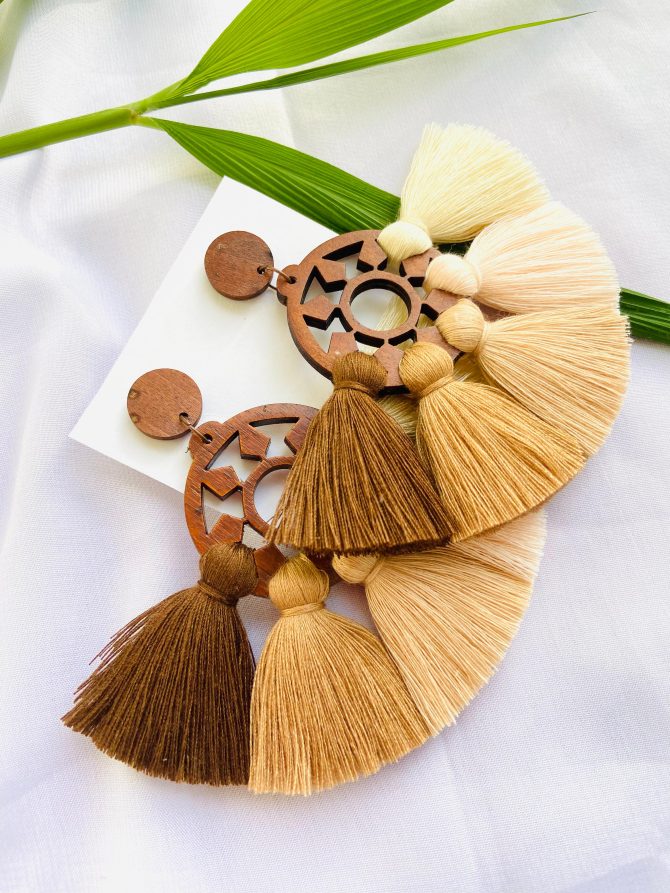Handmade Boho Tassel Earrings