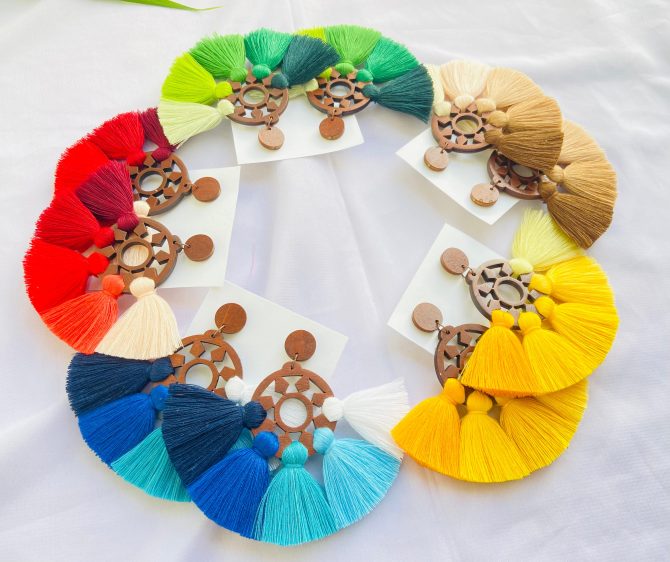 Handmade Boho Tassel Earrings
