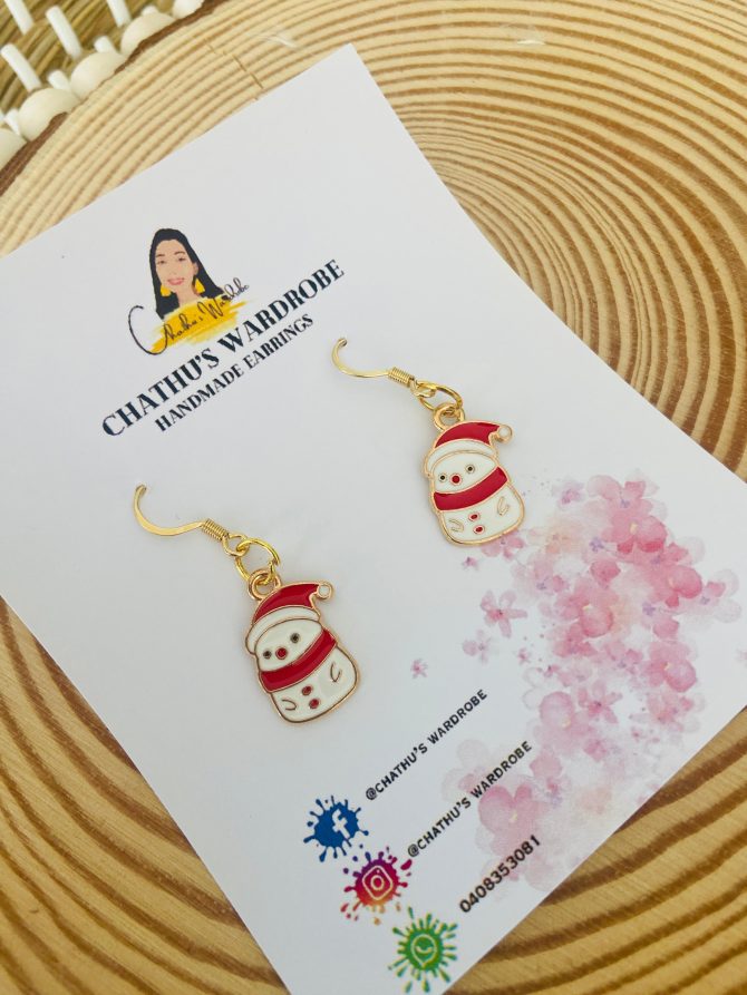 Christmas-Themed Handmade Earrings