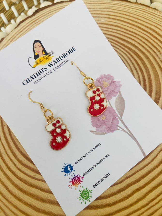 Christmas-Themed Handmade Earrings