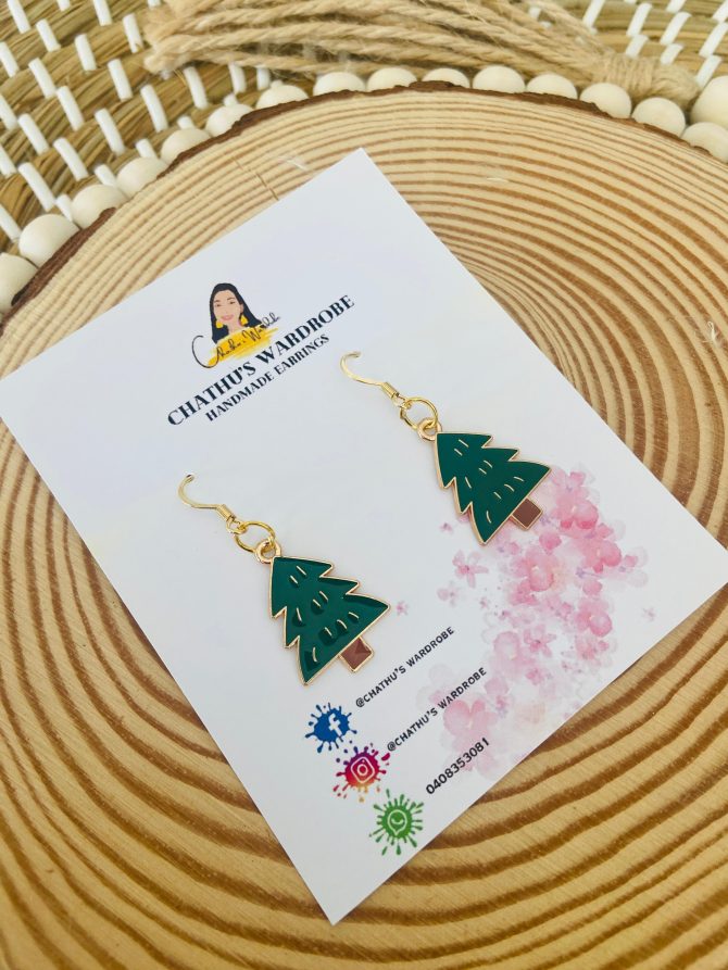 Christmas-Themed Handmade Earrings