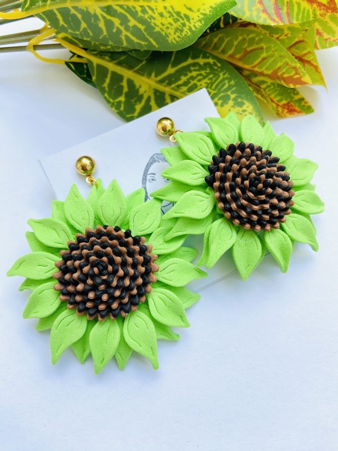 sunflower earrings