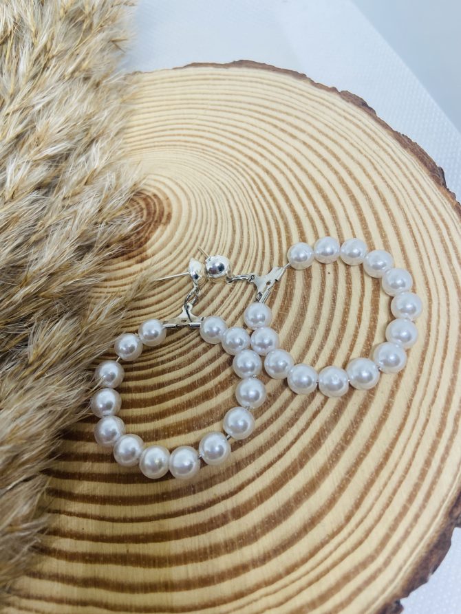 Pearl Hoop Earrings