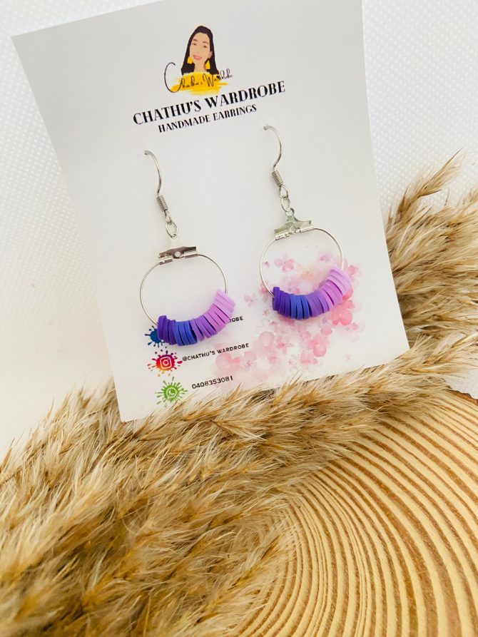Lilac Dreams Hoop Earrings