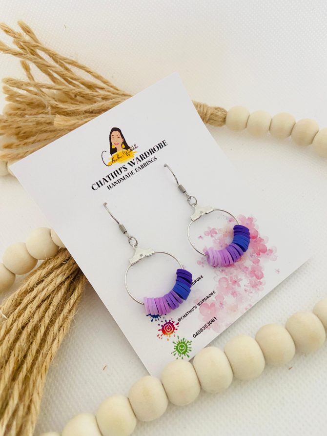 Lilac Dreams Hoop Earrings