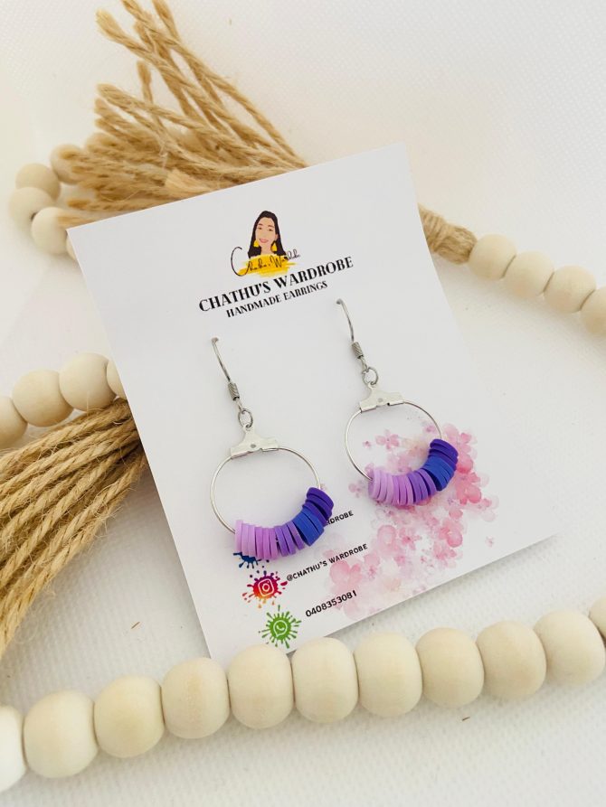 Lilac Dreams Hoop Earrings